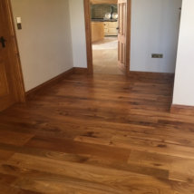 New English Elm after the Morrells floor oil finish was applied.